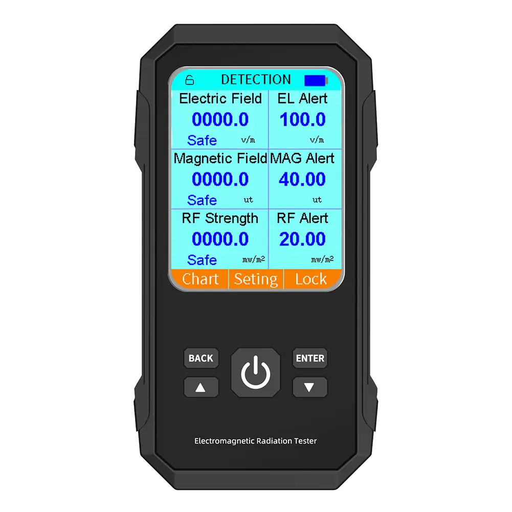 VTER2 Electromagnetic Radiation Tester Sound Alarm EMF Meter Electromagnetic Radiation Detector for Home&Office EMF Inspections