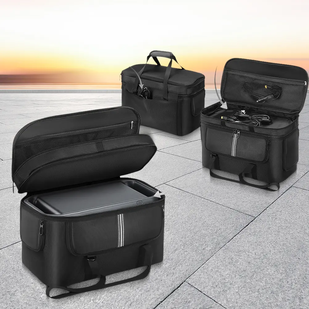 Carrying Case for DJI Power 1000 Portable Power Station Bag Travel Storage Bag Waterproof Dustproof with Shoulder Strap & Handle