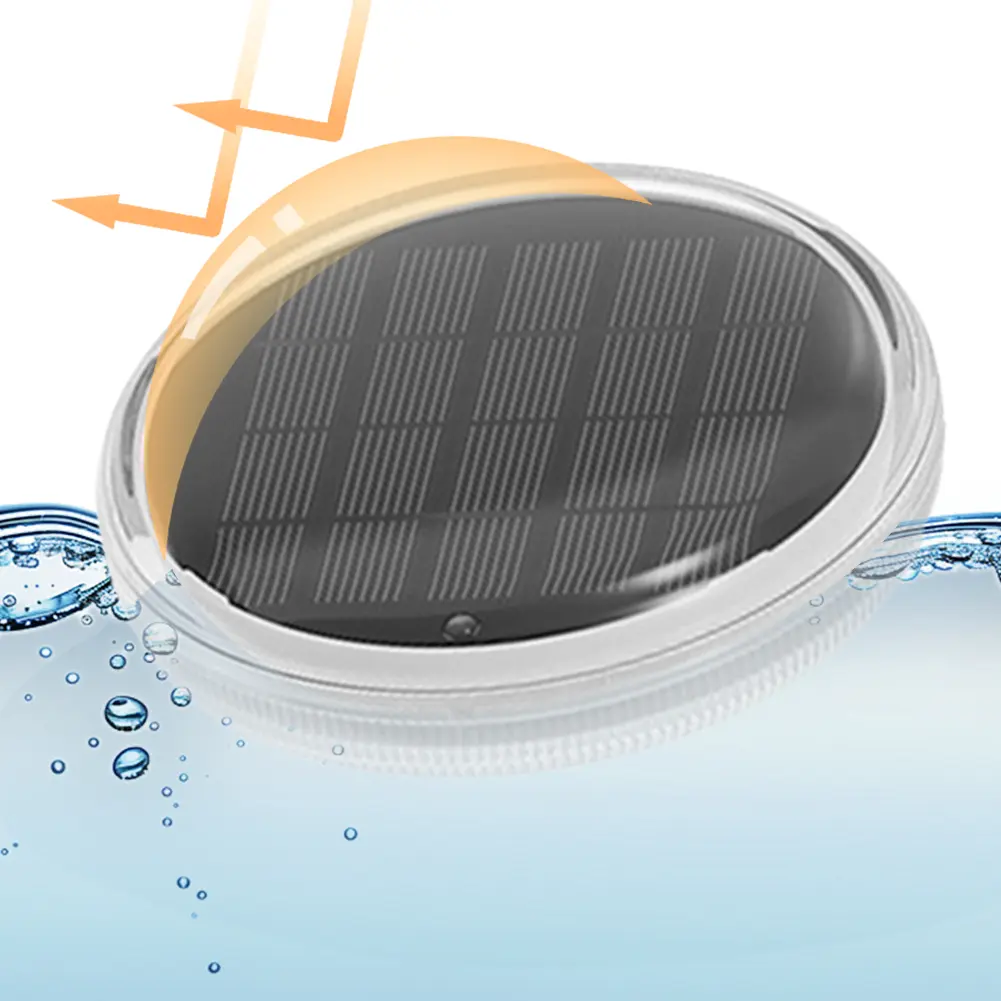 Floating Pool Light Pool Night Lamp IP67 Waterproof Solar Pool Light with Remote Floating Atmosphere Light for Spa Pond Hot Tub