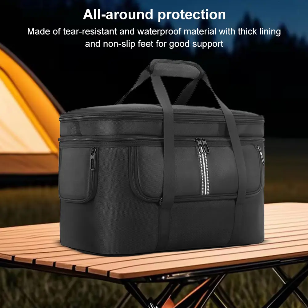 Carrying Case for DJI Power 1000 Portable Power Station Bag Travel Storage Bag Waterproof Dustproof with Shoulder Strap & Handle