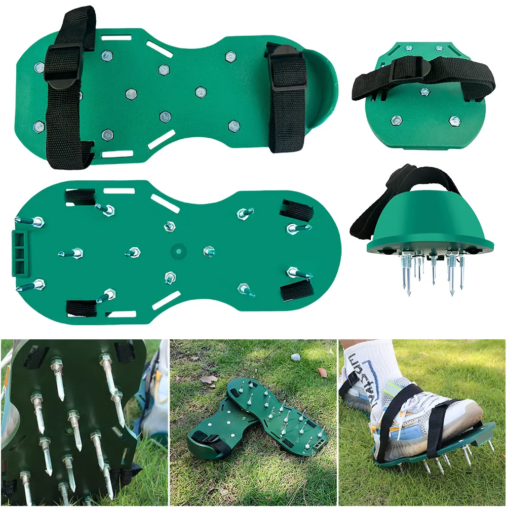 Lawn Aerator Shoes Spiked Shoes Grass Aeration Shoes for Epoxy Floor Lawn Yard Patio Garden