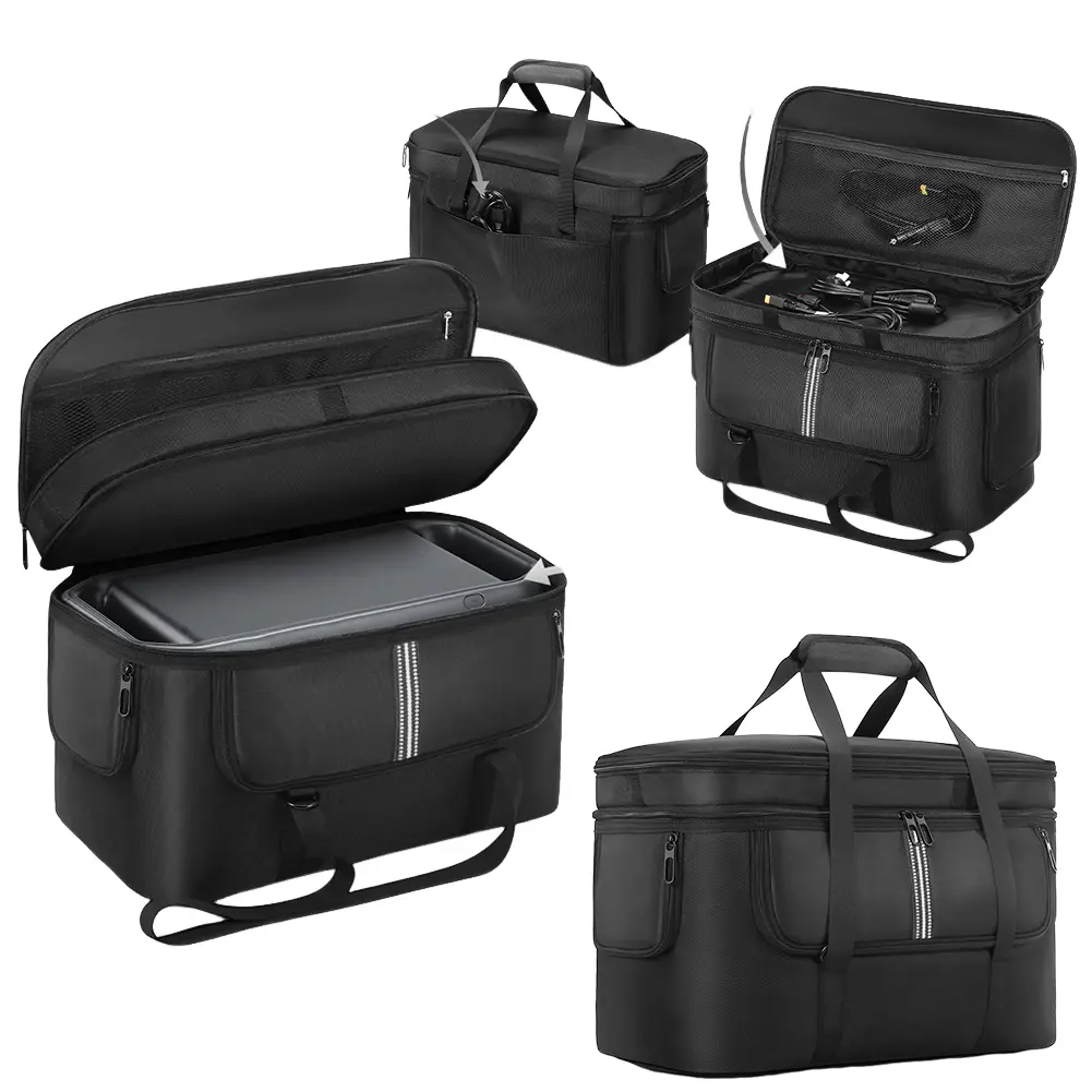 Carrying Case for DJI Power 1000 Portable Power Station Bag Travel Storage Bag Waterproof Dustproof with Shoulder Strap & Handle