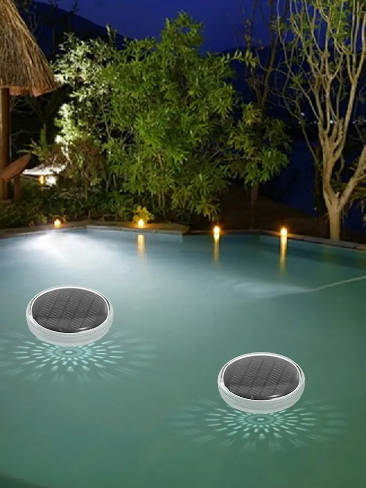 Floating Pool Light Pool Night Lamp IP67 Waterproof Solar Pool Light with Remote Floating Atmosphere Light for Spa Pond Hot Tub