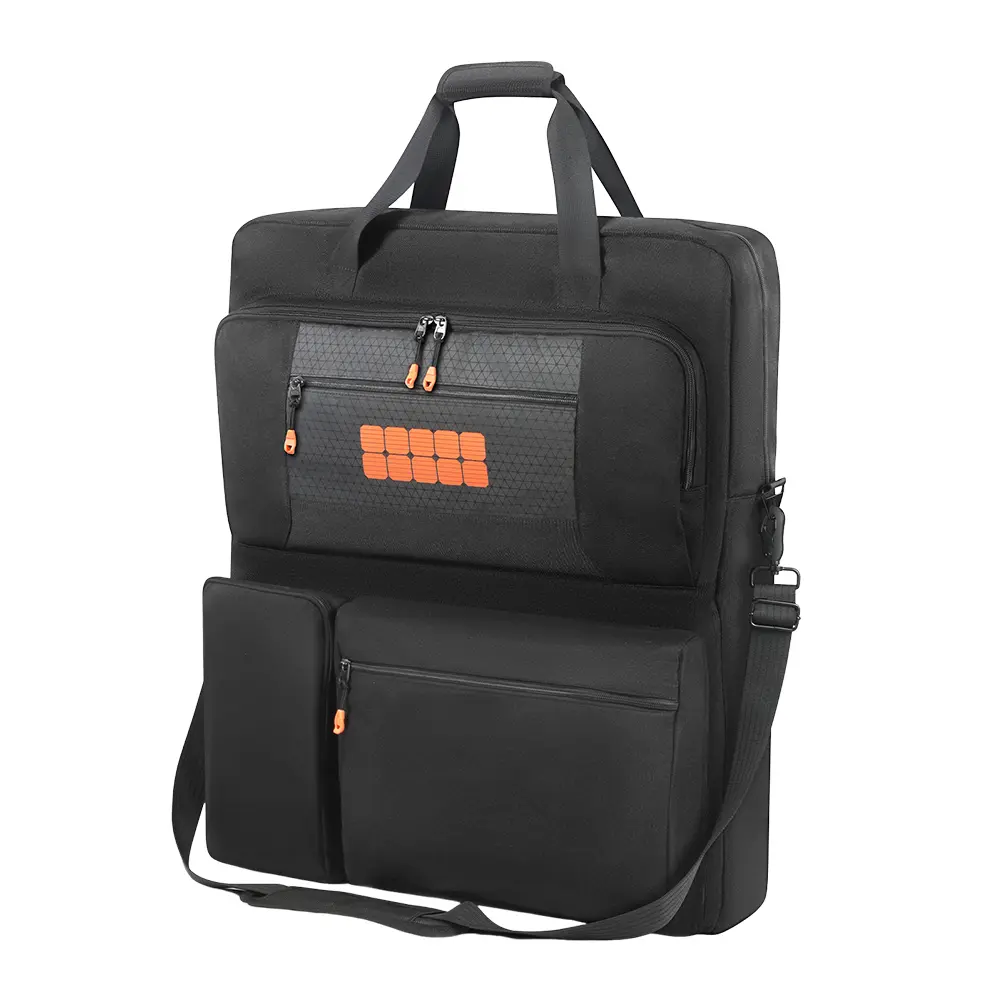 Solar Panel Carrying Case Multi-Pocket Solar Panel Storage Bags Solar Board Protective Handbag for Bifacial/ZOUPW 100W 200w 220w