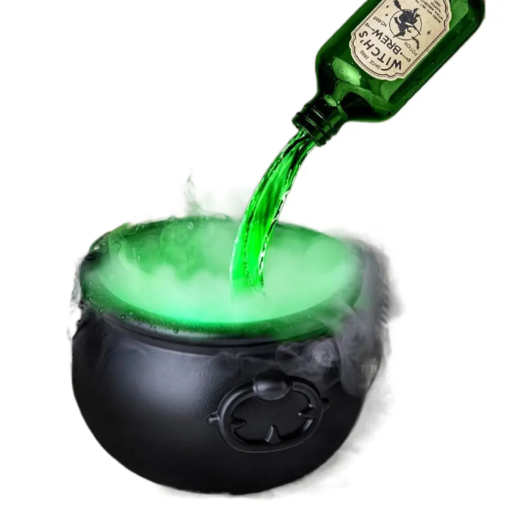 Party Scary Prop Trick Or Treat Halloween Candy Bowl Witch Cauldron Pot for Halloween Atmosphere