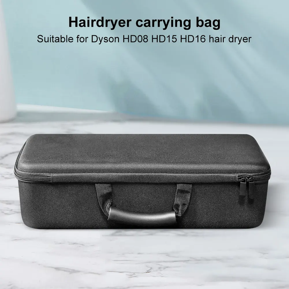 Hard Carrying Case Nylon Shockproof Travel Case Dustproof Portable Storage Bag for Dyson Supersonic Hair Dryer HD08/HD15/HD16