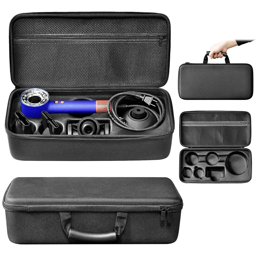 Hard Carrying Case Nylon Shockproof Travel Case Dustproof Portable Storage Bag for Dyson Supersonic Hair Dryer HD08/HD15/HD16
