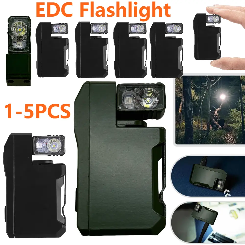 G5 EDC Flashlight 400Lumens Portable Pocket Mini Light Waterproof Torch 180° Rotating Head With Magnetic Tail For Outdoor Travel