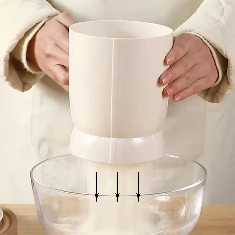 Battery Operated Flour Sieve Easy To Clean Handheld Cooking Baking Tool Flour Strainer for Baking Flour and Powdered Sugar