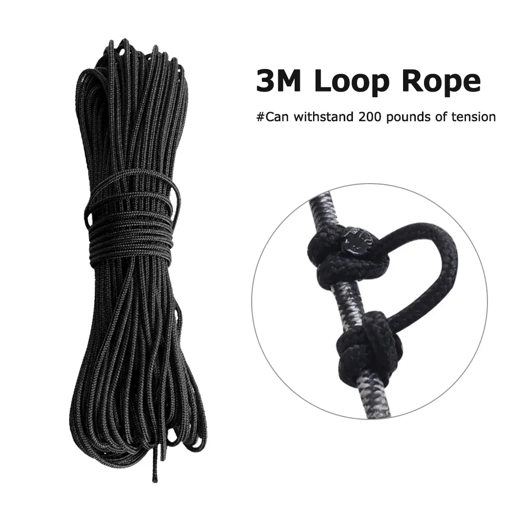Wear-resistant 3m Compound Bow String Release Rope Bowstring Serving Thread D Ring Rope for Archery Training Supplies