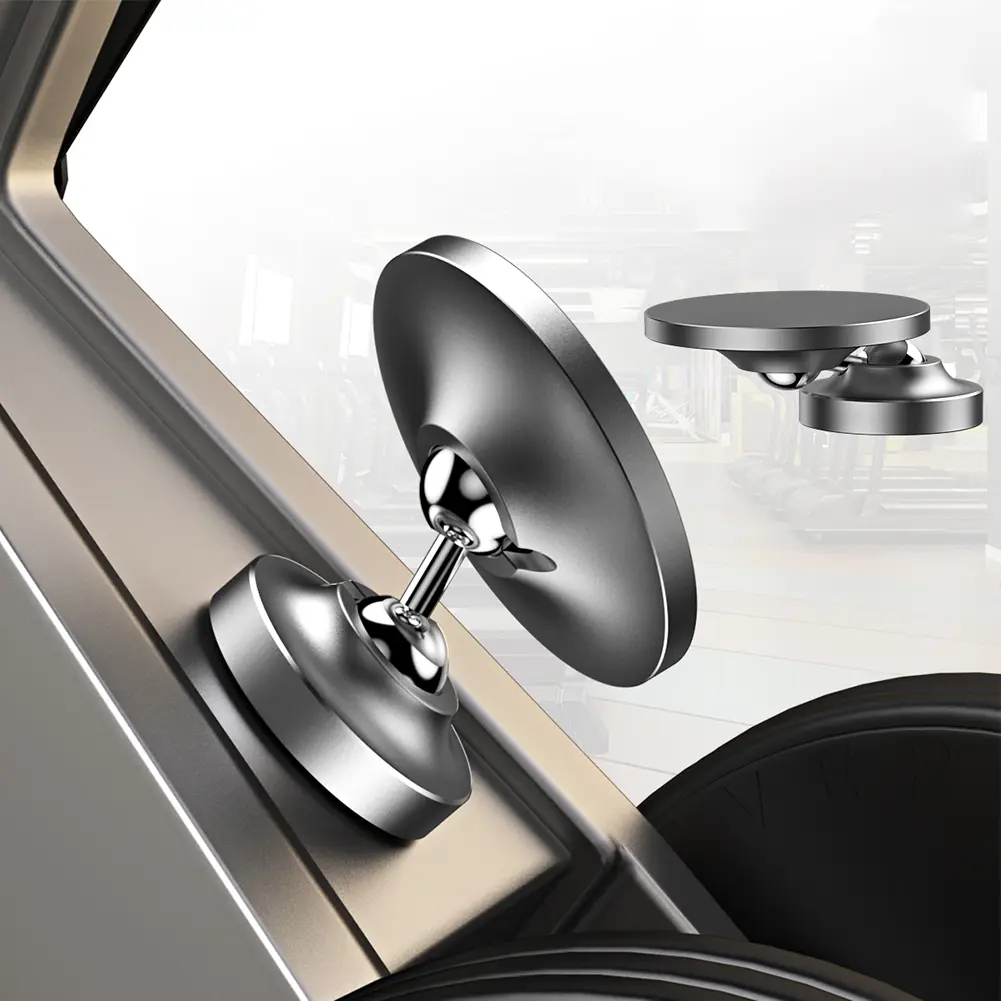Gym Magnetic Phone Holder Alloy Base Strong Magnet Gym Phone Mount & Holder for iPhone Samsung Xiaomi Huawei for Gym Car Kitchen