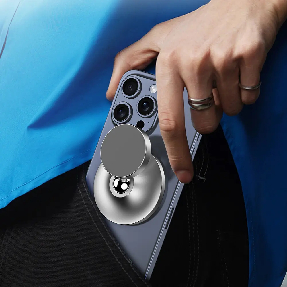 Gym Magnetic Phone Holder Alloy Base Strong Magnet Gym Phone Mount & Holder for iPhone Samsung Xiaomi Huawei for Gym Car Kitchen