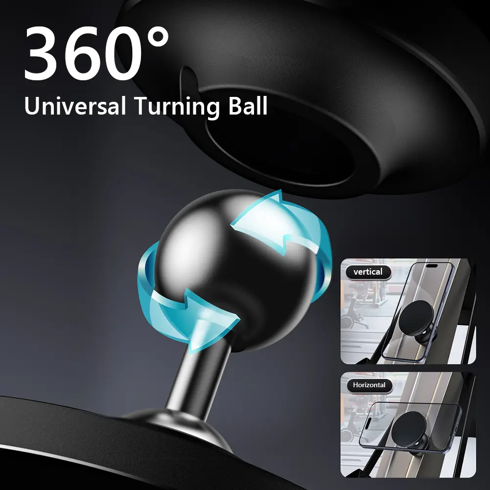 Gym Magnetic Phone Holder Alloy Base Strong Magnet Gym Phone Mount & Holder for iPhone Samsung Xiaomi Huawei for Gym Car Kitchen