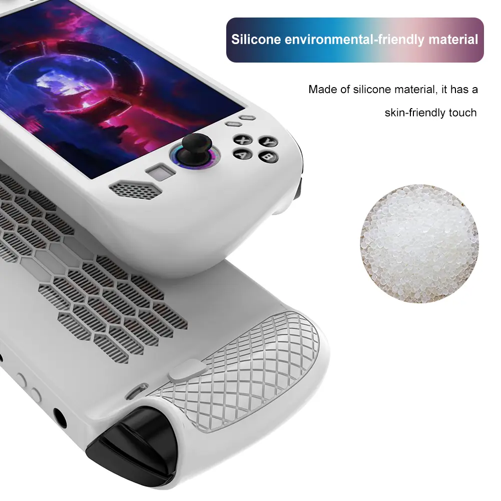 Ergonomic Protection Cover Shockproof Silicone Game Console Sleeve Breathable Soft Handheld Console Shell for Lenovo Legion GO S