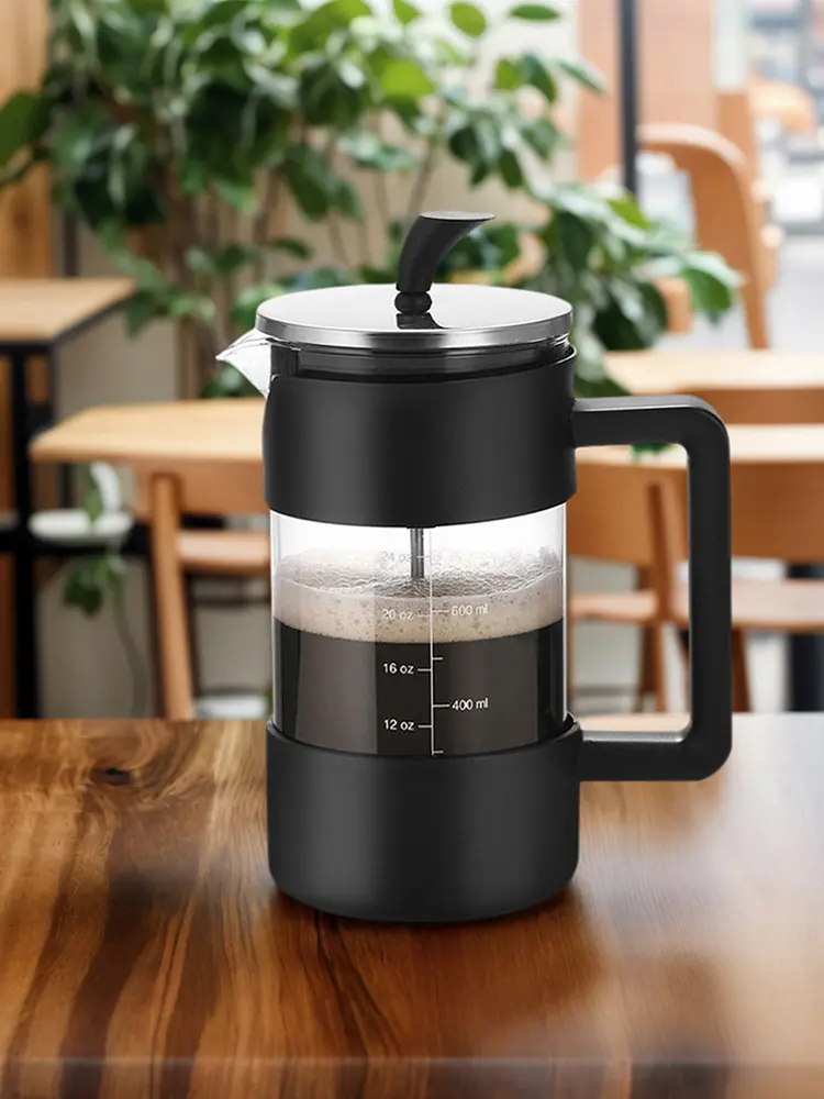 French Press Coffee Maker Cold Brew Coffee Tea Pot Double Filtered Multifunctional Coffee Maker 1000ml/34oz for Camping Travel