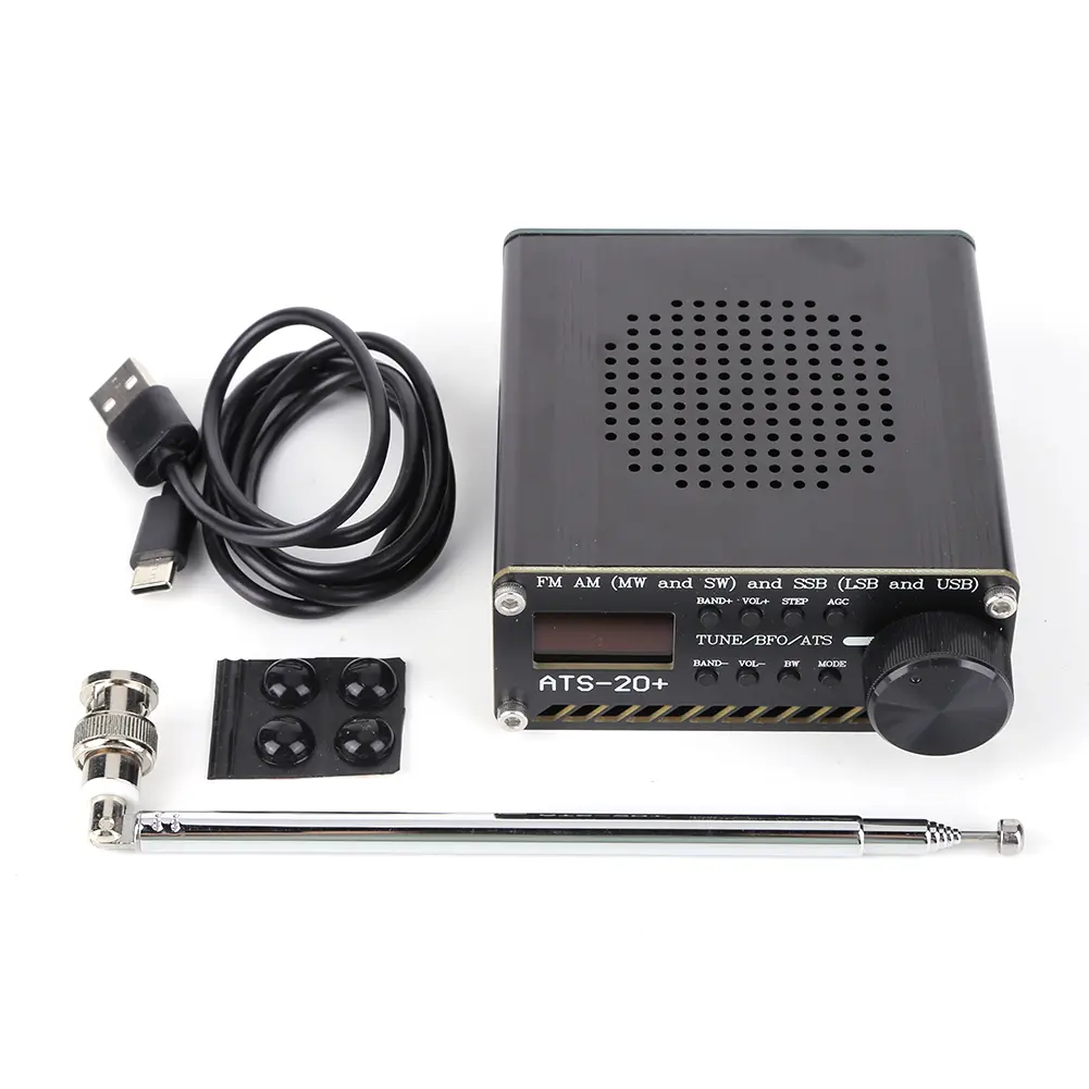 ATS-20+Si4732 All Band Radio Receiver Built-in Battery FM AM SSB Scanner 0.96 Inch OLED Screen FM AM MW&SW SSB LSB & USB
