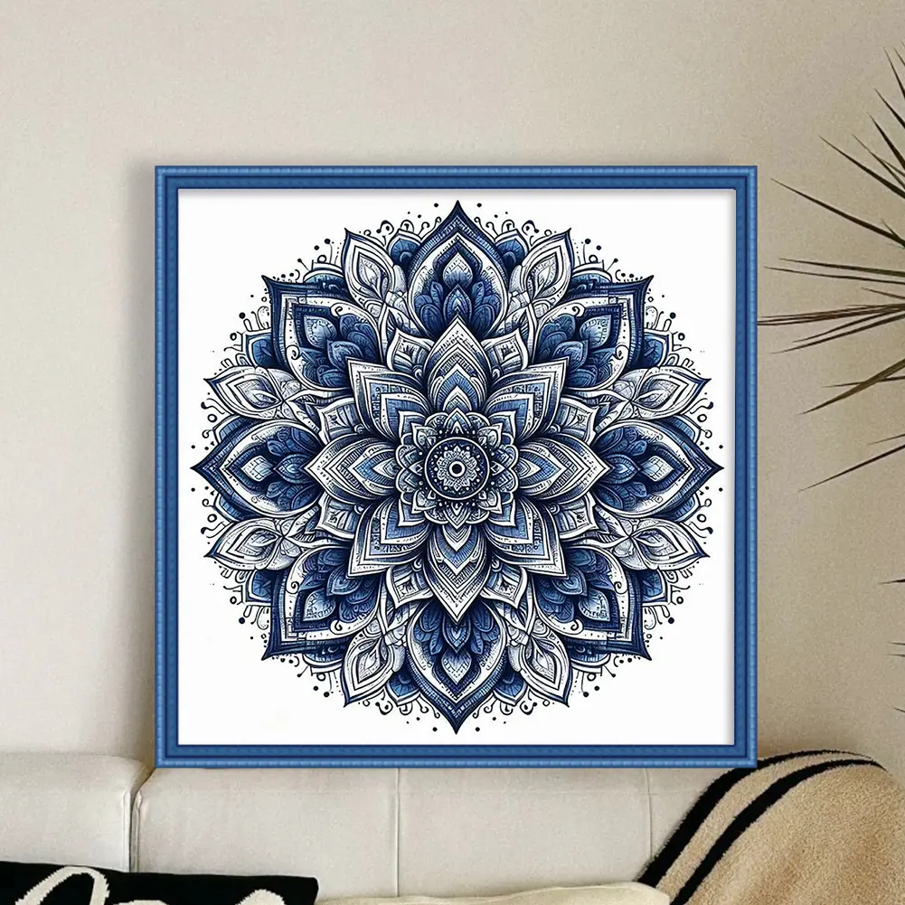Full Embroidery Eco-cotton Thread 11CT Counted Pattern Cross Stitch Kit 40x40cm
