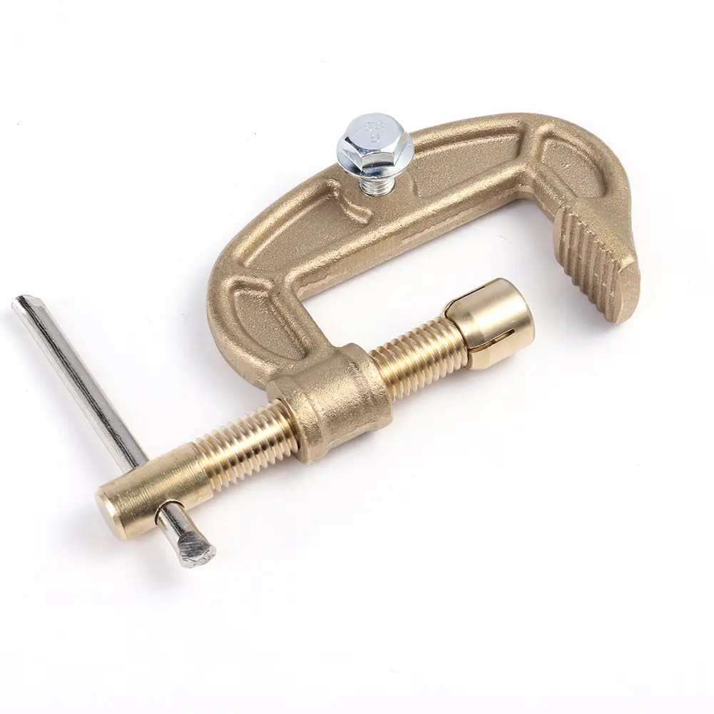 300A Ground Clamp High Power Brass Welding Electrode Holder Replacement Ground Welding Earth Clamp for Argon Arc Welding Machine