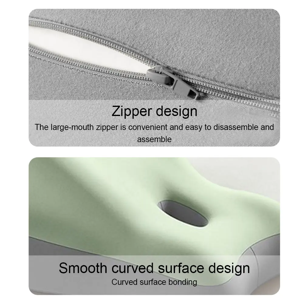 Back Support Pillow with Memory Foam Core Comfortable Lumbar Cushion for Couples Pregnant Women Office Car Bed Ergonomic Design