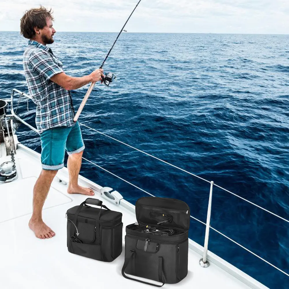 Carrying Case Travel Carrying Bag Waterproof Travel Storage Bag Anti-drop with Shoulder Strap & Handle for Ecoflow Delta 3 Plus