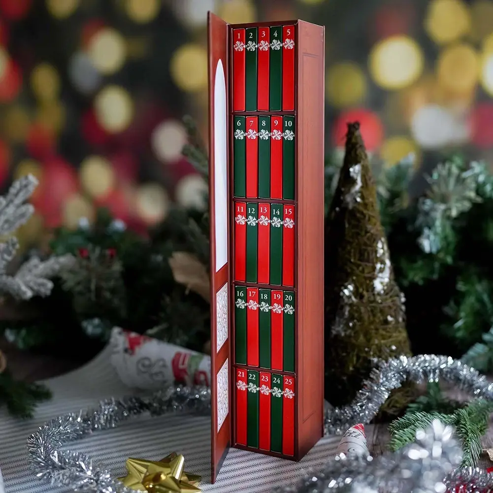 Mini Book Ornament Advent Calendar Christmas Countdown Calendar Christmas Mini Book Advent Calendar 2025 for Holiday Decoration