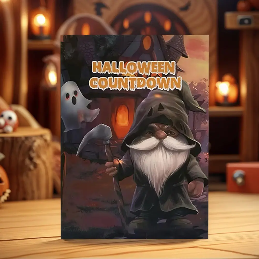 Halloween Advent Calendar 2025 Gnome Doll Figures 24/31pcs Countdown Calendar Surprise for Halloween Holiday Decor Calendar Gift