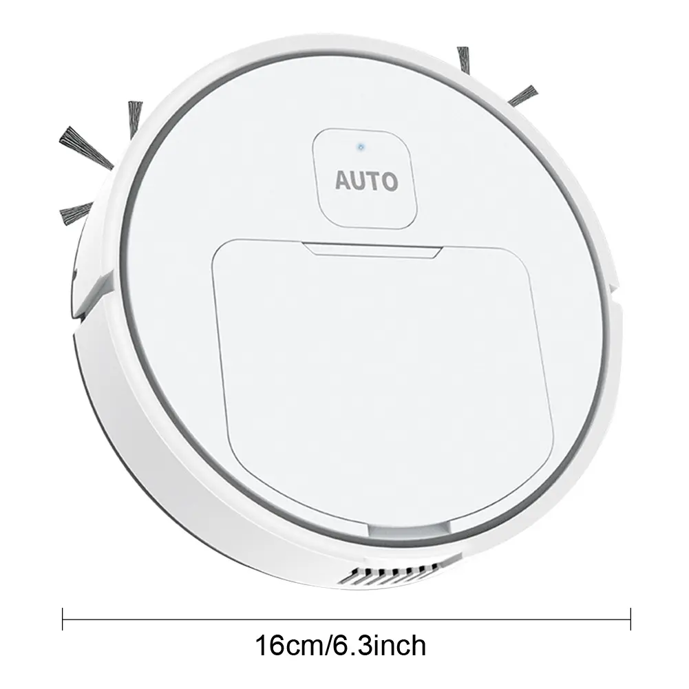 Sweeper Robot 75 Min Runtime Automatic Cleaning Sweeping Machine USB Rechargeable 1000Pa Suction for Pet Hair Carpets and Floors