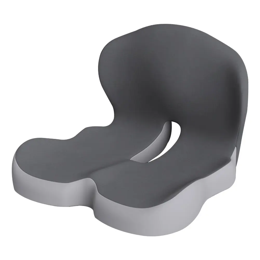 Memory Foam L-Shaped Integrated Office Chair Cushion with Back Support Car Seat Cushion for Office Workers Car Drivers