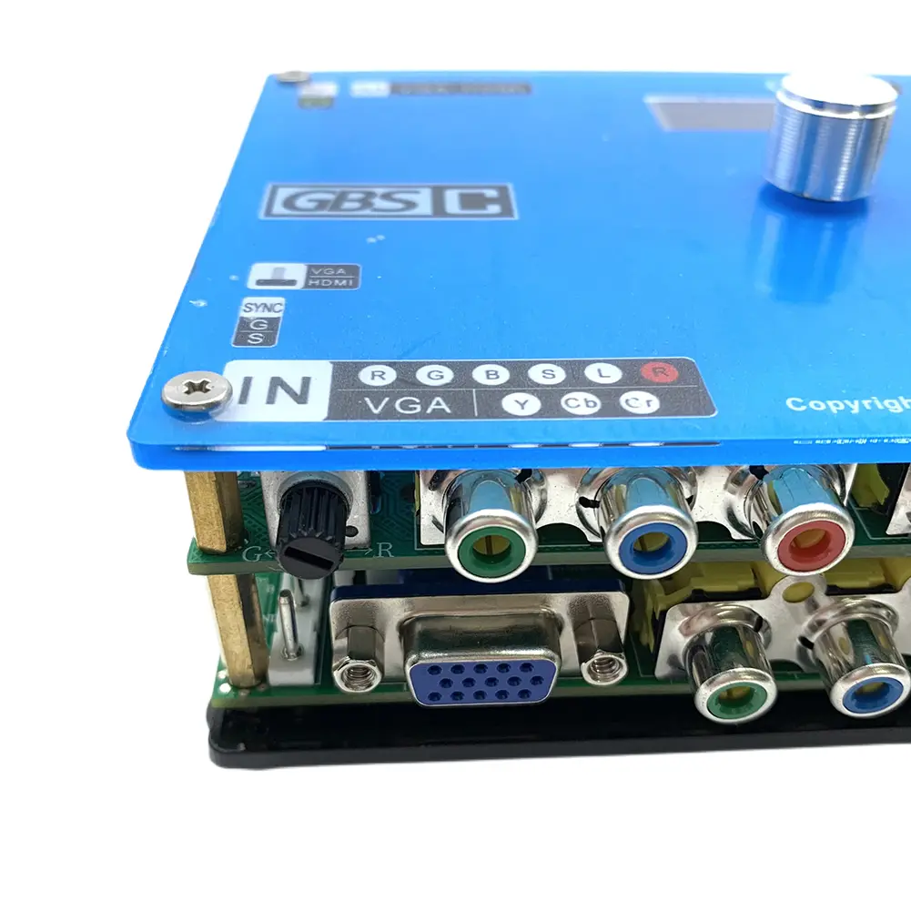 GBSC Converter LCD Screen Arcade Game RGBS RCA/VGA To VGA/RCA Converter VGA/SCART To VGA Scan Converter for PlayStation2 Console