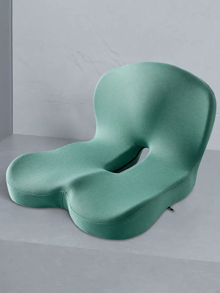 Memory Foam L-Shaped Integrated Office Chair Cushion with Back Support Car Seat Cushion for Office Workers Car Drivers
