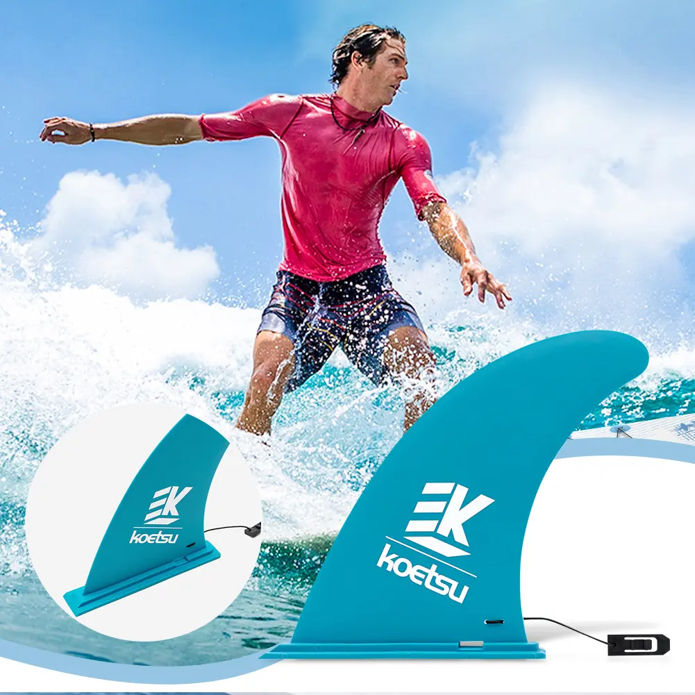 Paddle Board Fin SUP Center Fin No-Tool Installation Stand Up Paddleboard Fin Replacement Improves Stability for Surfboard SUP