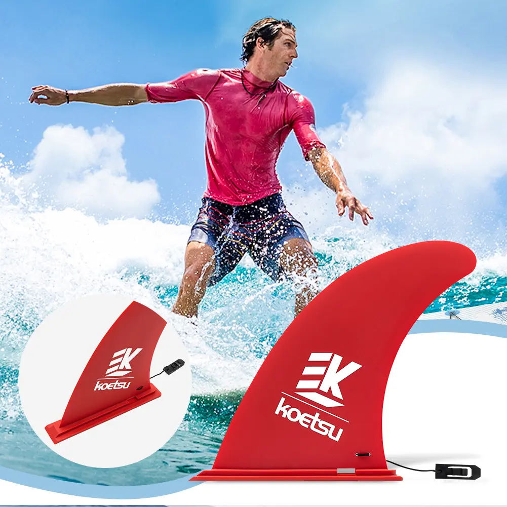 Paddle Board Fin SUP Center Fin No-Tool Installation Stand Up Paddleboard Fin Replacement Improves Stability for Surfboard SUP