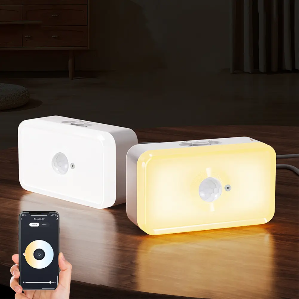 WIFI Smart LED Night Light Human Body Sensor Voice APP Smart Life Motion Detector Works with Alexa Google Home