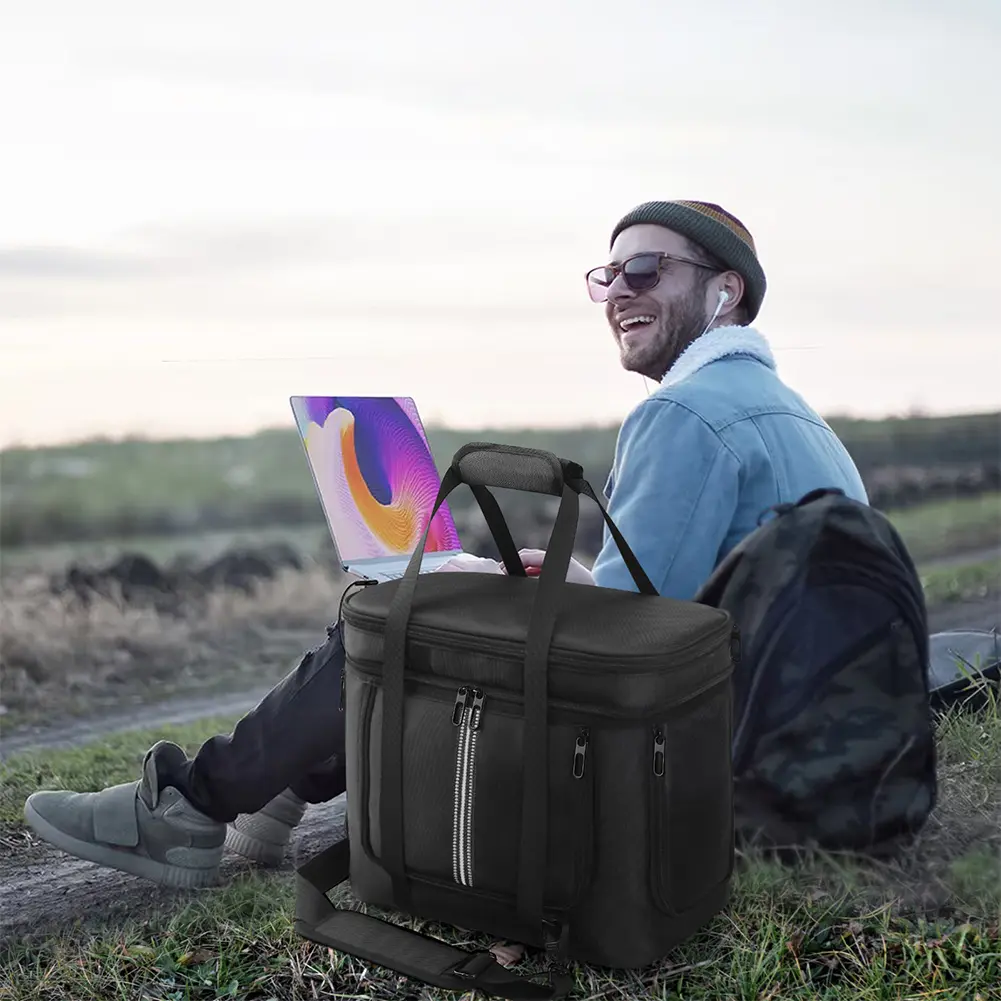 Carrying Case for Anker SOLIX C1000 Portable Power Storage Case Travel Carrying Bag Protective Case with Shoulder Strap & Handle