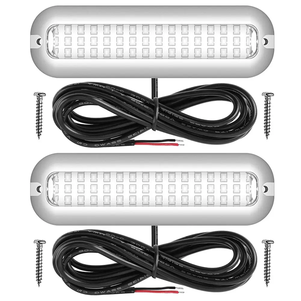 42LED Yacht Underwater Light Stainless Steel Marine Navigation Light IP68 Waterproof Marine Boat Lamp 80W Yacht Boat Accessories