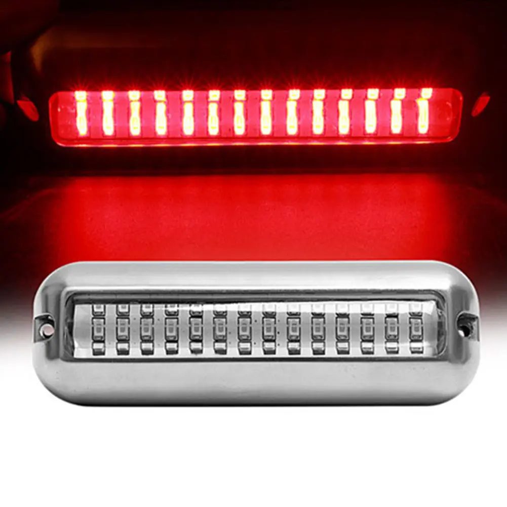 42LED Yacht Underwater Light Stainless Steel Marine Navigation Light IP68 Waterproof Marine Boat Lamp 80W Yacht Boat Accessories