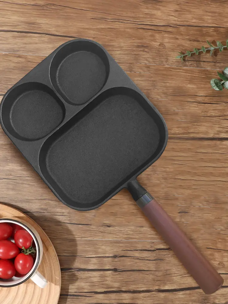 3-Cup Steak Cooking Pans Non Stick Versatile Breakfast Skillet Frying Omelet Grill Pan Kitchen Pancake Egg Omelette Maker Mold