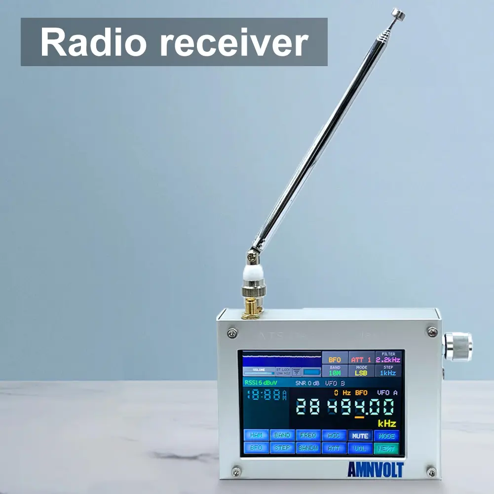 ATS-Decoder Full Band Radio Receiver 4inch Touch Screen Si4732 4000mAh Battery for Professional Radio Developers Test Engineers