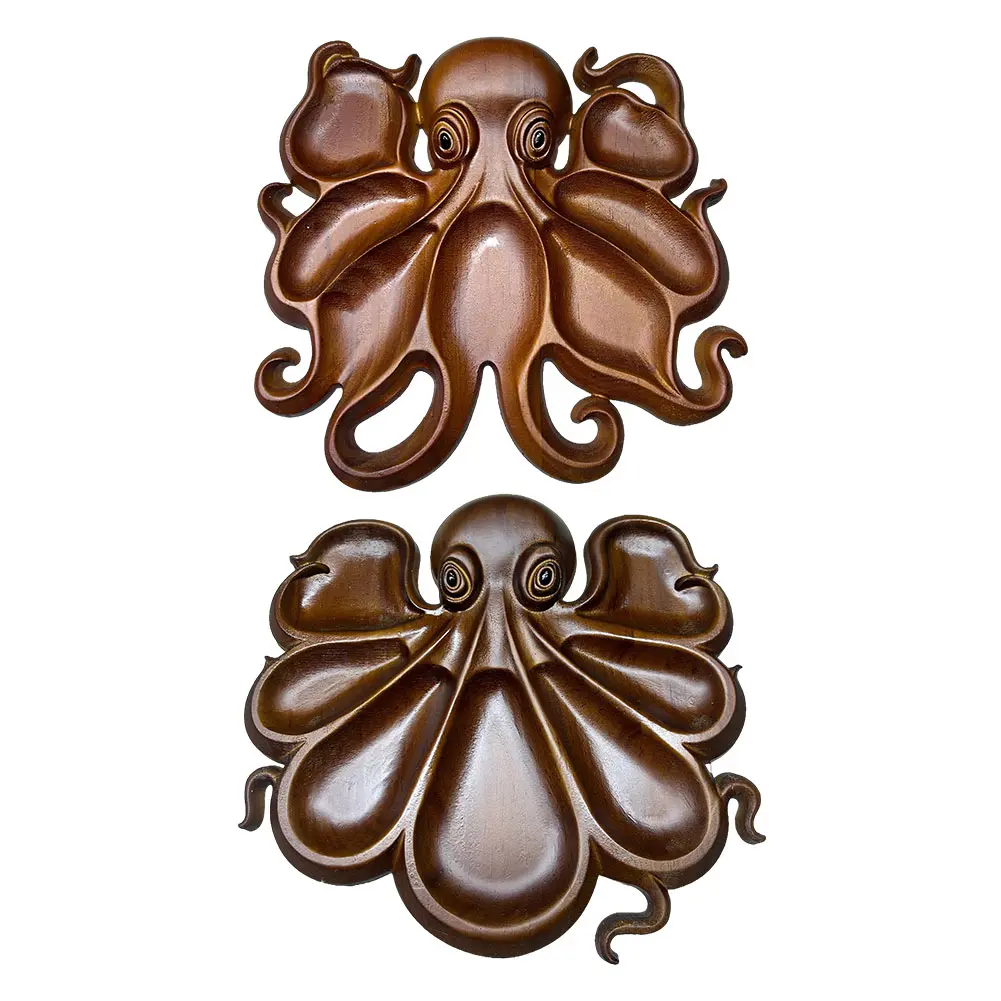 Octopus Charcuterie Platter Ocean Themed Cheese Bread Board for Cheese Meats & Fruit Charcuterie Board Gift for Seafood Lovers