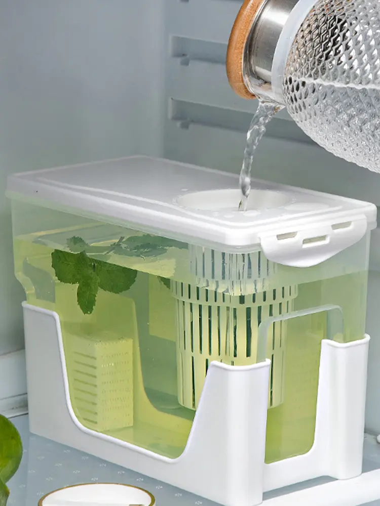 3.5L Cold Water Pitcher Portable Drink Dispenser Leakproof Beverage Dispenser Multi-Function for Juice Beverage Lemonade