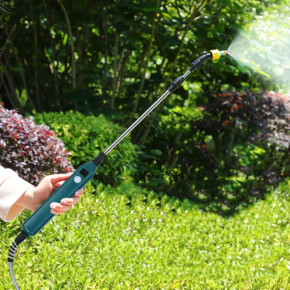 Electric Sprayer Telescopic Wand Rechargeable Garden Sprayer Wand Electric Watering Handle Irrigation Tool for Lawn and Garden