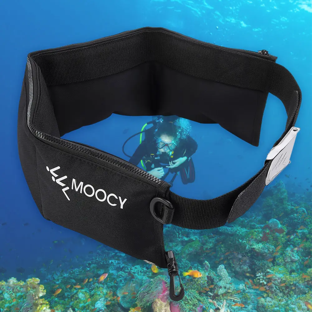 Scuba Diving Weight Belt with Pocket Snorkeling Diving Weight Belt Bag Quick Drying Waist Hanging Swimming Accessories