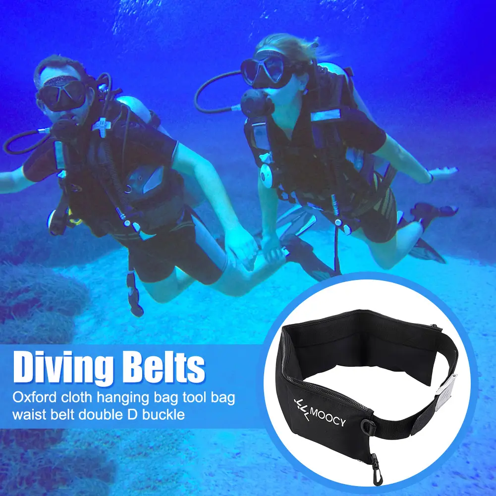 Scuba Diving Weight Belt with Pocket Snorkeling Diving Weight Belt Bag Quick Drying Waist Hanging Swimming Accessories