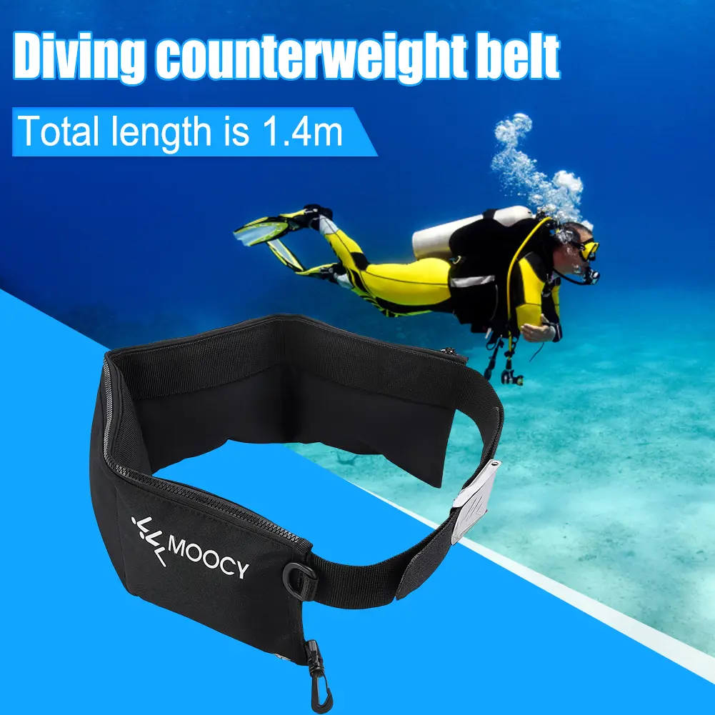 Scuba Diving Weight Belt with Pocket Snorkeling Diving Weight Belt Bag Quick Drying Waist Hanging Swimming Accessories