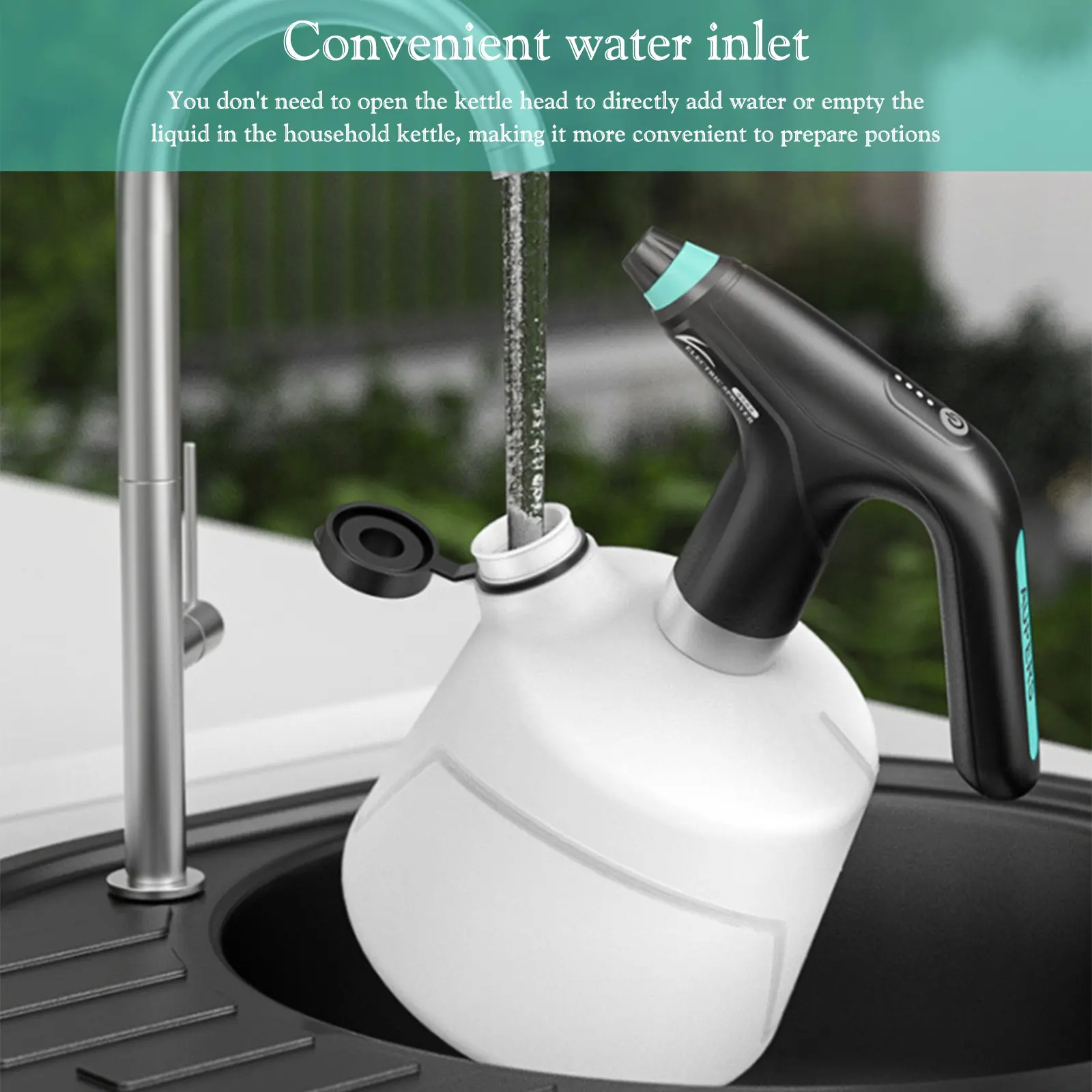 Electric Plant Spray Bottle USB Charging Automatic Sprinkling Sprayers Adjustable Nozzle 1/1.5/2L 1200mAh Gardening Tools