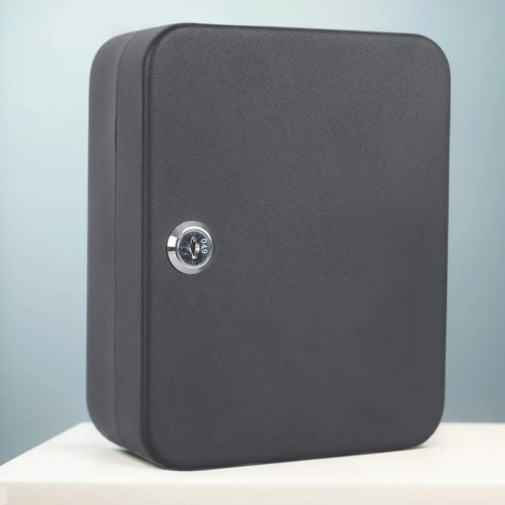 Combination Key Cabinet 20 Key Hooks Key Box Wall Mounted with Key/Code Lock Key Cabinet Security Lock Box Locking Key Cabinet