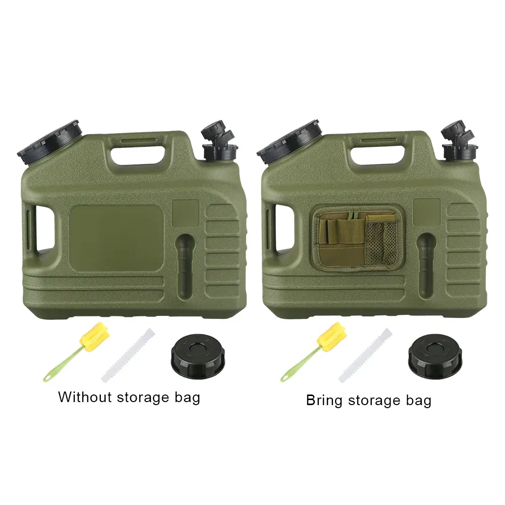 13L Car Water Storage Container with Spigot Large-Capacity Drinking Water Bucket Portable Outdoor Camping Hiking Water Tank