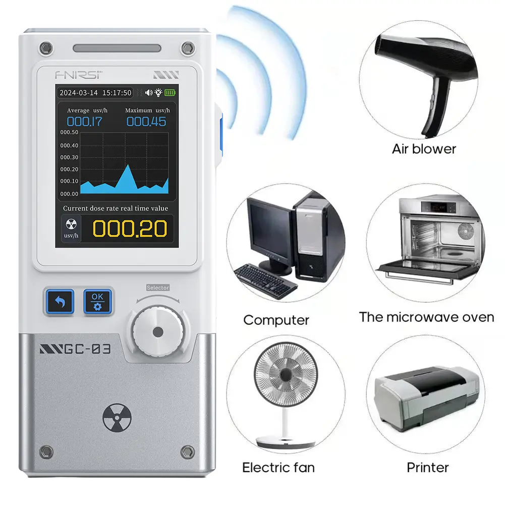 Portable EMF Detector Electromagnetic Radiation Detector Electric Field Magnetic Field RF Detector for Home Office Ghost Hunting