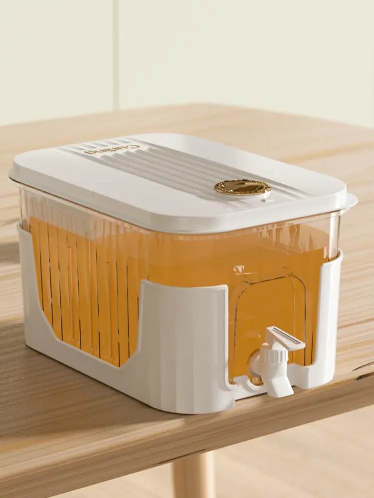 5L Cold Kettle with Faucet & Bracket Refrigerator Juice Pitcher Cold Water Pitcher Filter Drink Container for Home Kitchen