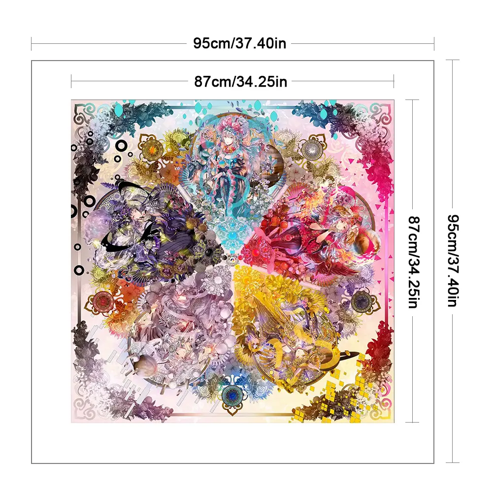 Girl Printed Cross Stitch Kit 95x95cm DIY 14CT Embroidery Craft Set Home Decor